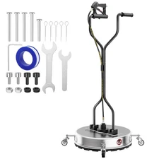 Pressure Washer Surface Cleaner with Wheels,Dual Handle,Stainless Steel Housing