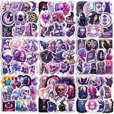 100PCS Cool Gothic Stickers Pack for Teens, Vinyl Punk Gothic Stickers for Water