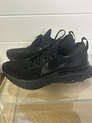 Nike React Infinity Run Flyknit Triple Black Running Shoes Men's Size 10.5