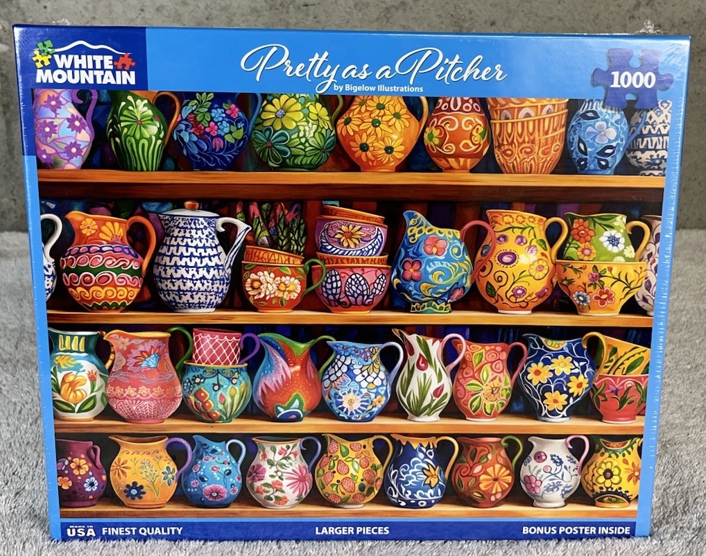 NWT White Mountain “Pretty as a Pitcher” 1000 Piece Puzzle