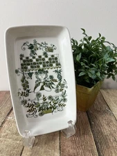 Vintage Figgjo Flint Turi-Design Made In Norway Trinket Dish Green And White