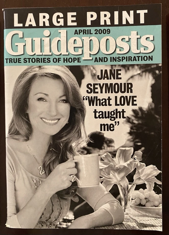 Lot 3 Large Print Ed. Magazines GUIDEPOSTS Rocco DiSpirito Jane Seymour - Image 3 of 4