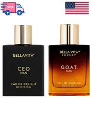 BellaVita Luxury Sigma Male CEO Man GOAT Man Perfume Cologne for Men 2x100ml