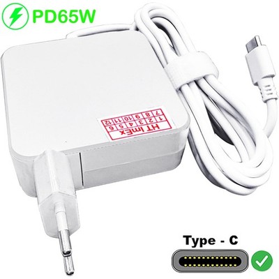 Weiß AC 65W USB-C Ladegerät Netzteil DELL XPS 13 7390-7MG4F, 13 7390-XX28C