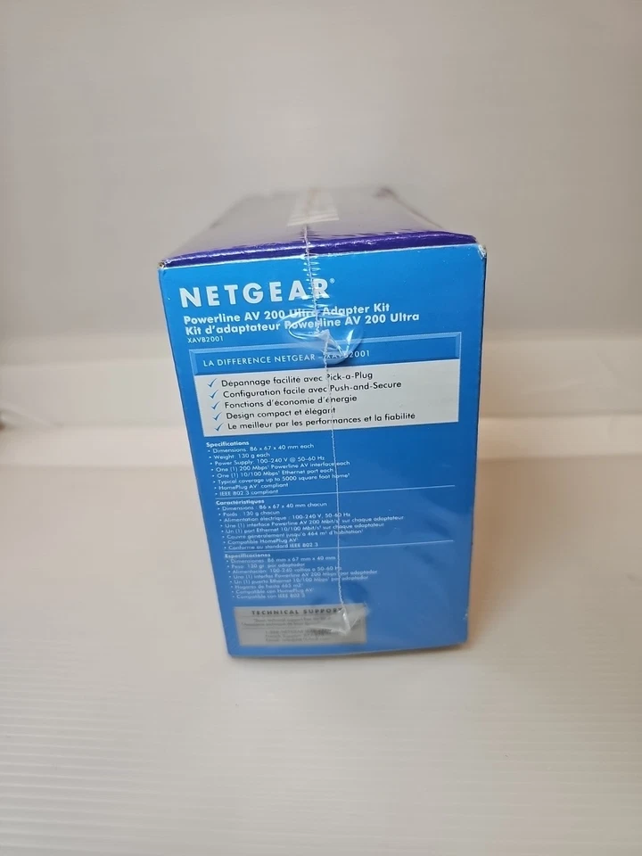 Netgear Powerline AV200 Wireless-N Extender Kit XAVNB2001 - Image 4 of 4