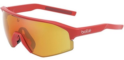 Bolle Lightshifter XL Red Matte Photochromic Shield Sunglasses BS014006 