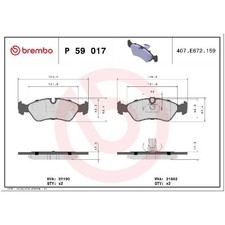 Satz Bremsbeläge Bremsklötze vorne für Opel Kadett E T85 Omega A V87 id78052