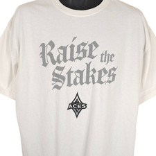 Las Vegas Aces T Shirt Mens Size XL White WNBA Basketball Raise The Stakes