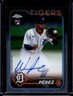2024 Topps Chrome Update Wenceel Perez Auto RC Rookie #RA-WP Tigers