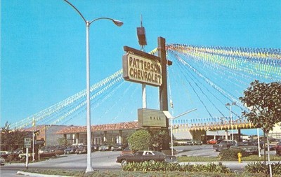 1974 CA La Mirada Patterson Chevrolet Dealership Vintage #2 Mint Postcard A25