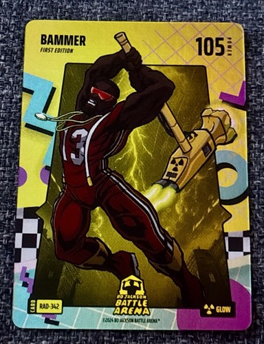 2024 Bo Jackson Battle Arena Bammer Bam Adebayo Rad Glow Battlefoil #RAD-342