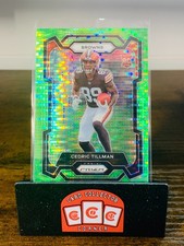 2023 Panini Prizm CEDRIC TILLMAN Neon Green Pulsar RC #321 Browns JS