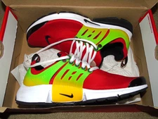 Nike Air Presto Green Yellow Red Size 8 Excellent Condition with Box