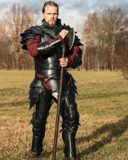 Medieval Knight Blackened Steel Dragomir Full Body Armor Suit Fantasy Full Body