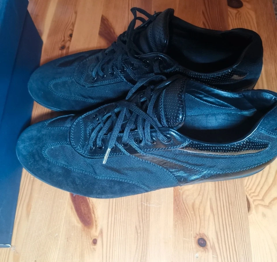 Zegna Sport Black  Casual Sneaker Shoes Men's Uk11 45.5 - Photo 2/4