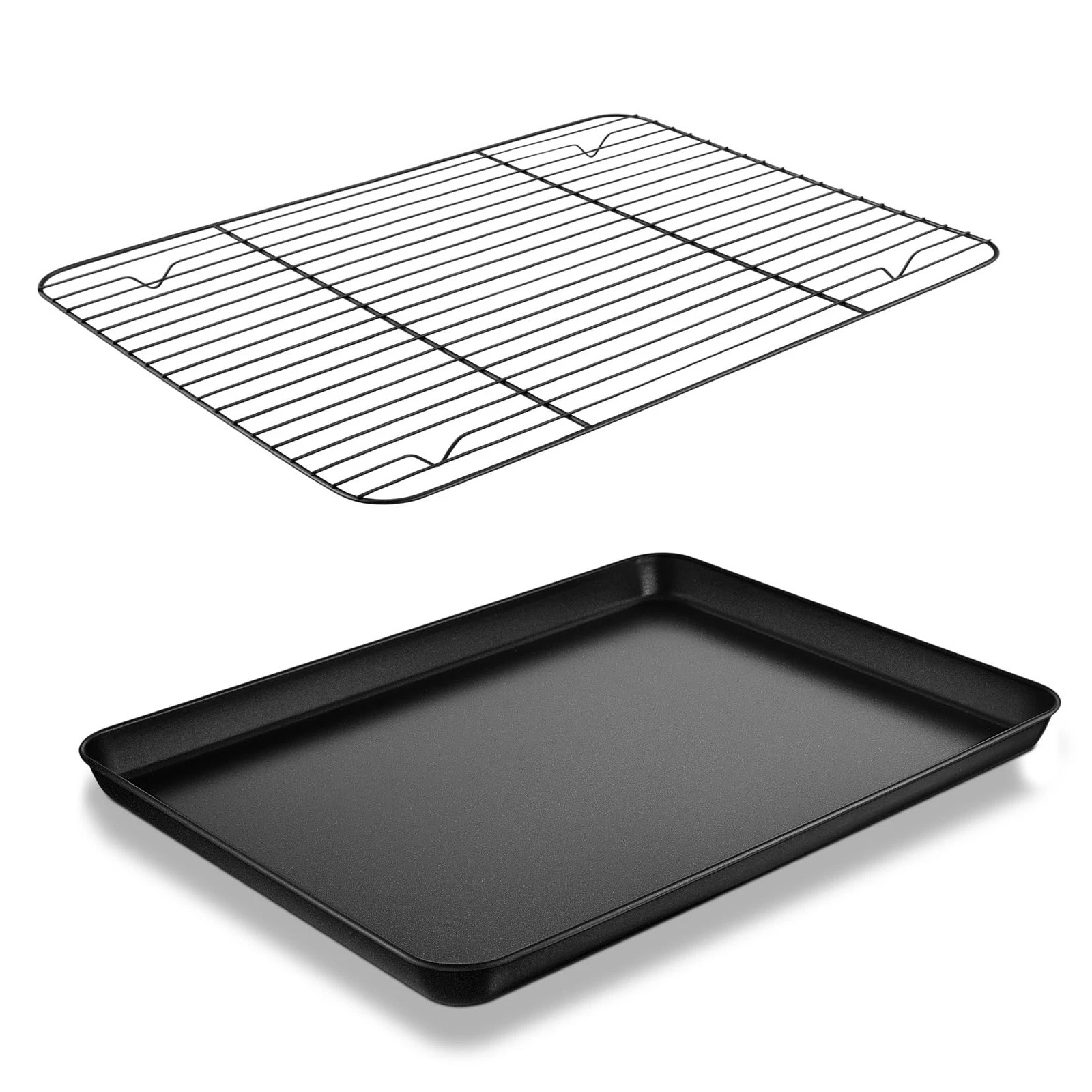 Baking Oven Sheet Pan with Rack for Cookie, Nonstick Oven Tray and Cooling Ra...