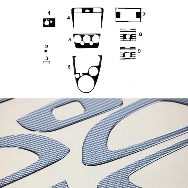 Innenraum Dekor Cockpit FüR Ford Fusion 2005-2012 Carbon Optik 9Tlg-image