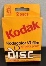 VTG Kodak Kodacolor VR Film For Color Prints 12/1987 2 Discs Total 30 Exposures