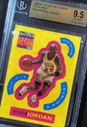MICHAEL JORDAN 1996 COLLECTOR'S CHOICE STICK-UMS 2 BGS 9.5 GEM SP ULTRA RARE