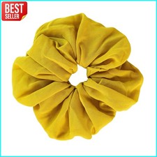 Scunci Jumbo Hair Scrunchie Wild Primrose Golden Yellow Soft Chiffon