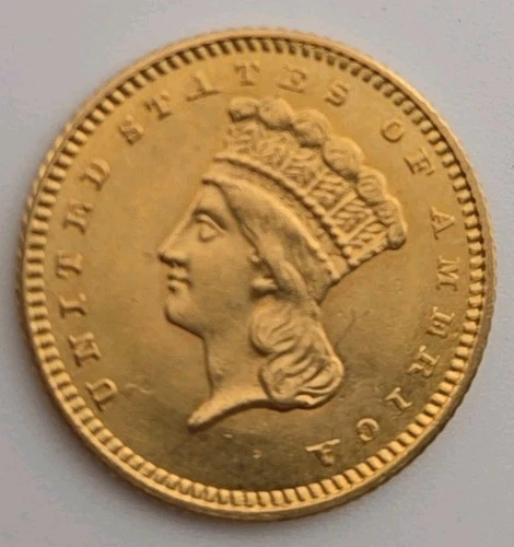 Photo of a 1862-P Gold Dollar from an eBay listing that sold on Jul 15, 2026