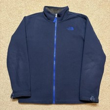 The North Face Jacket Boys Large 14/16 Blue Fleece Full Zip Sherpa Lined Outdoor