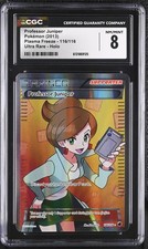 CGC 8 Professor Juniper 116/116 Plasma Freeze Ultra Rare Holo Pokemon Card on eBay