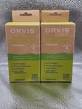 ORVIS Compostable Waste Bags For Dogs Extra Large. Unscented 120 Bags. 2Pk