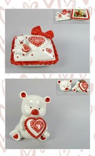Porta cioccolatini in ceramica barattolo orsetto idea regalo San Valentino