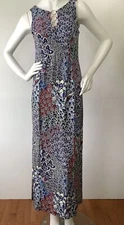 NEW MSK (Size S) 3 ring Multi Color Floral Print Sleeveless Long Dress