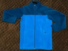 Columbia Blue Fleece Full Zip Jacket Kids size Large 14/16 Boys MMM