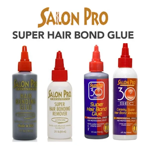 SALON PRO Salon-Pro-Haarverlängerung-Verklebung-Kleber-schwarz/weiß/Entferner-alle Größen verfügbar