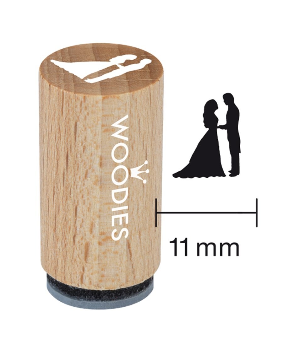 Timbro Sposi Legno Mini Woodies | Royal Posthumus