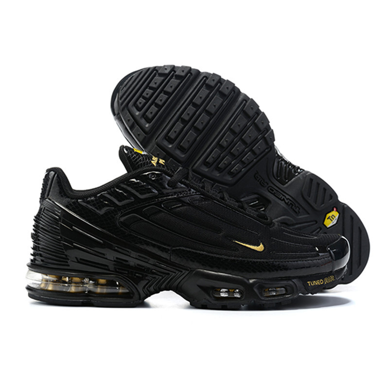New Nike Air Max Plus TN 3 Men's Running Shoe Black Low Top Casual