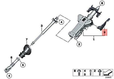 OEM BMW HYBRID M5 F07 F10 F11 F18 518D 520D ED ADJUST-LEVER 