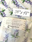 Vintage Mid Century Modern WEST GERMAN 70s Retro Fabric Flower Floral Blue — photo 7