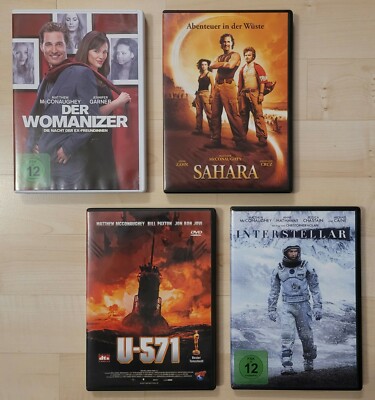 [DVD] 4 Matthew McConaughey / Womanizer Sahara U-571 Interstellar