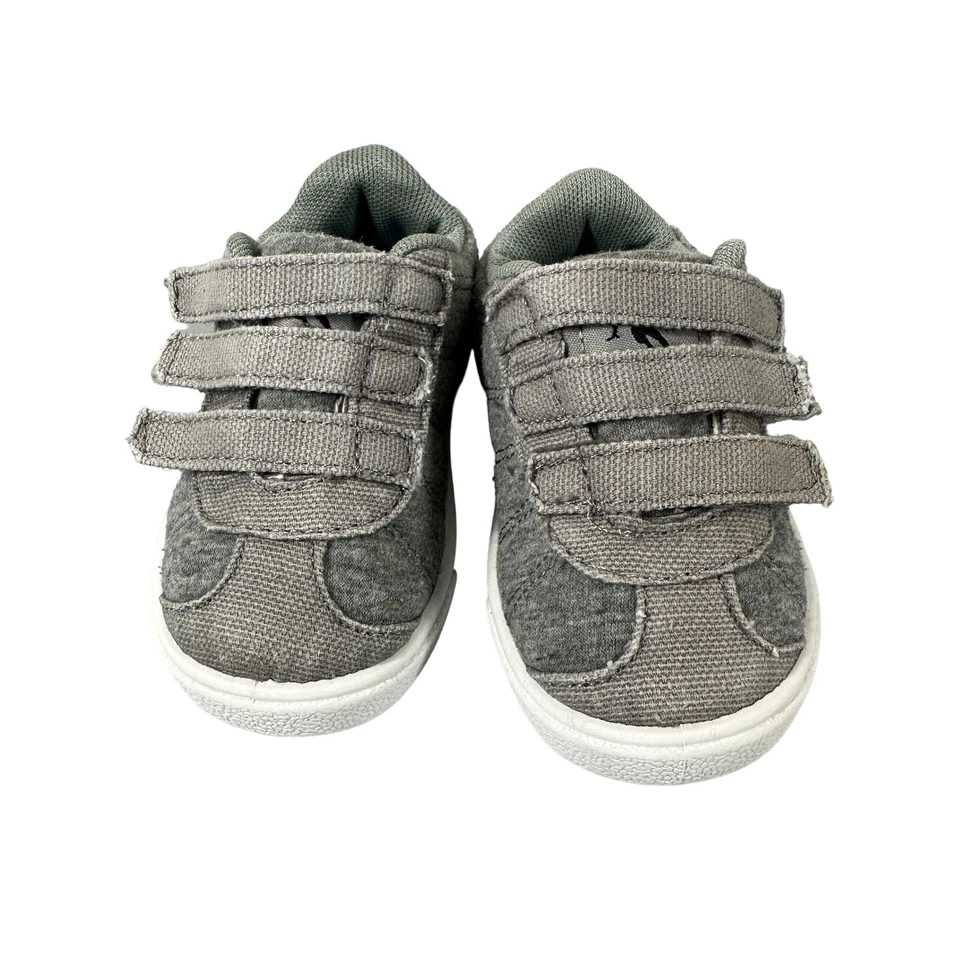 AND1 Zapatillas Niños Niños Talla 4 Gris Lona Tela Escuela Informal Foto 3 de 4