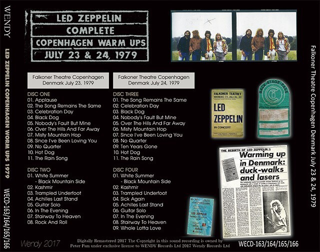 ☕Led Zeppelin COPENHAGEN WARM-UPS 4CD LED ZEPPELIN / COMPLETE COPENHAGEN WARM UPS 1979 (4CD