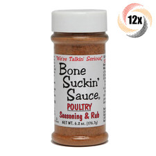 12x Shakers Bone Suckin' Sauce Poultry Seasoning  Rub  6.2oz  Fast Shipping