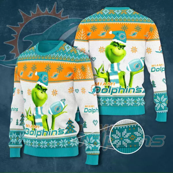 Miami dolphins cheap christmas jumper