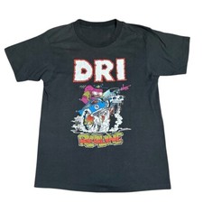 Dirty Rotten Imbeciles Redline D.R.I. Black All Size Shirt 