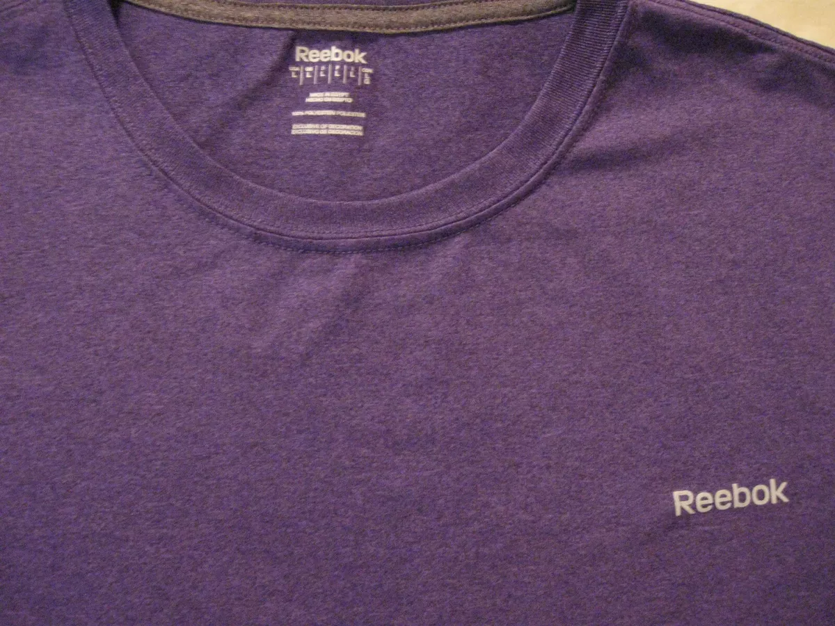 Reebok shirts mens clearance purple