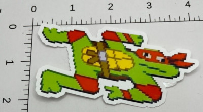 Raphael TMNT Ninja Turtles Window Cling. 4 