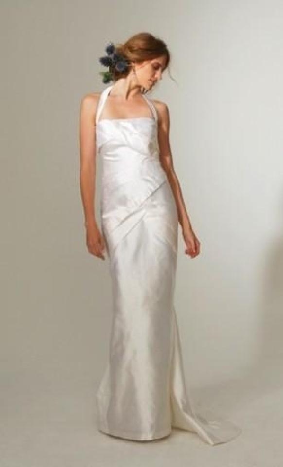 NICOLE MILLER SILK DUPIONI ORIGAMI PLEATED WEDDING GOWN DRESS 4 $1500  GQ0004 | eBay