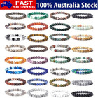 Unisex Crystal Bracelet Gemstone Beads for Healing Reiki for Women Chakra Gift