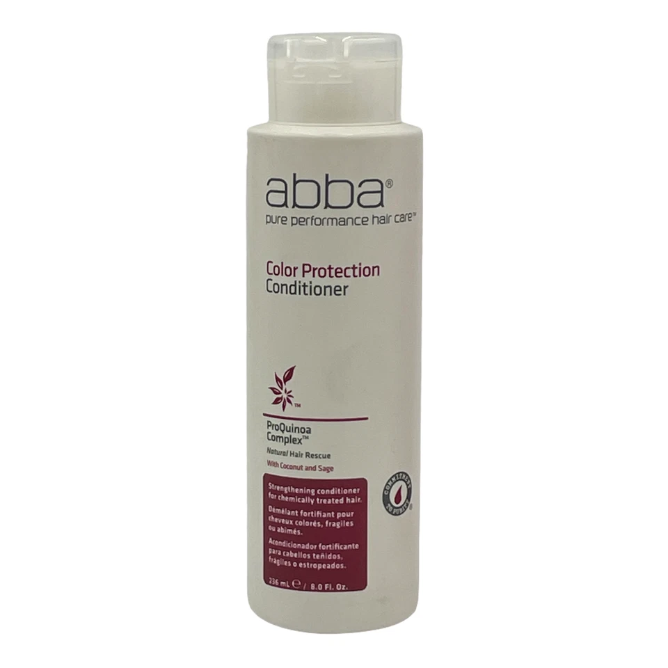 3 Pack Abba Color Protection Conditioner Chemically Treated Hair 8 oz Coconut - Image 2 of 4