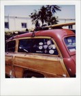 1951 Ford Country Squire Woody surfer Wagon. Signed OOAK Polaroid by Sutherland