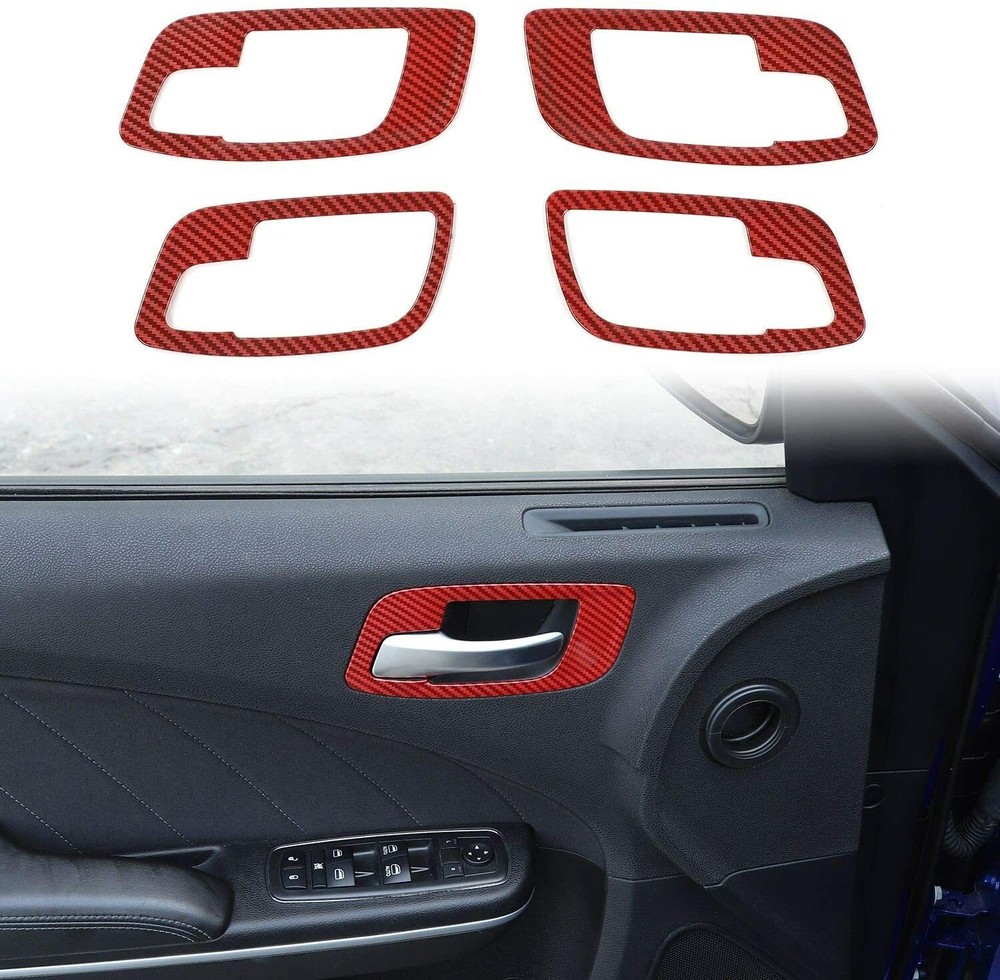 For Charger Interior Door Handle Bowl Trim Accessories for Dodge Charger 2011+