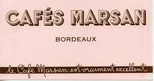BUVARD / PUBLICITAIRE // CAFE // MARSAN // BORDEAUX
